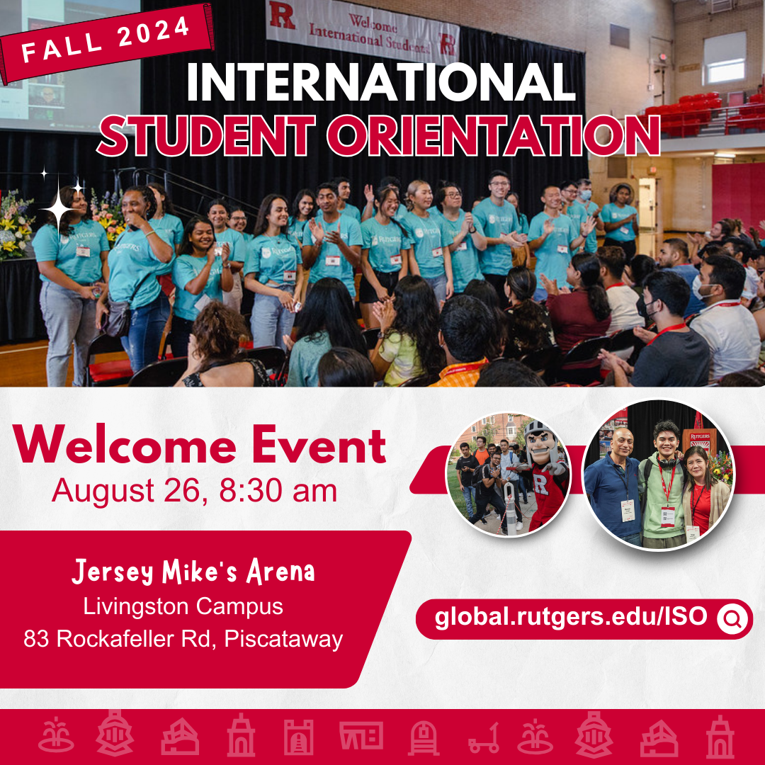 Fall 2024 International Student Orientation Rutgers